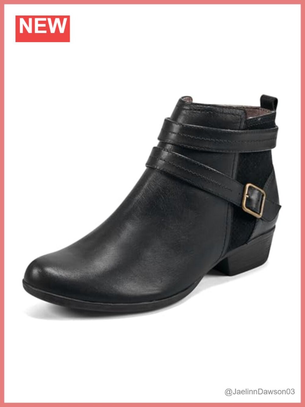 Rockport Carly Strap Leather Ankle Boots